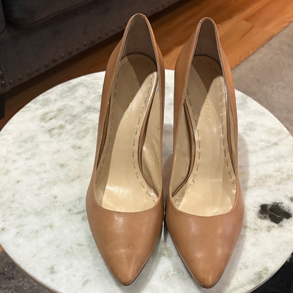 Enzo Angiolini Tan Leather Heels